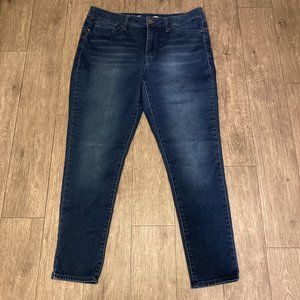 Seven7 Booty Shaper Skinny Women's Size 14 Dark Wash Blue Denim Jeans Hi Rise